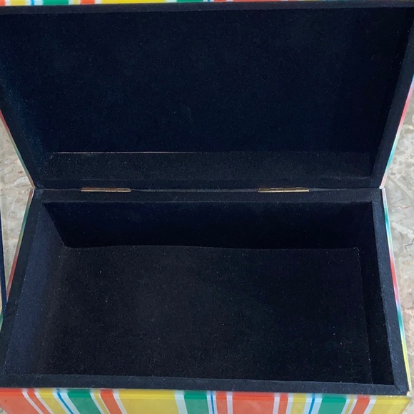 Colorful Striped Jewelry Box - Picture 3 of 10
